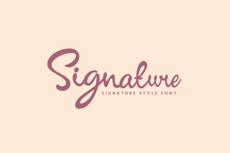 Signature Script Font Free - Dafont Free