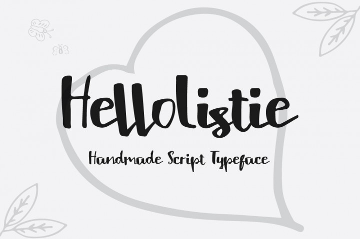 Hello Listie Script Font Free - Dafont Free