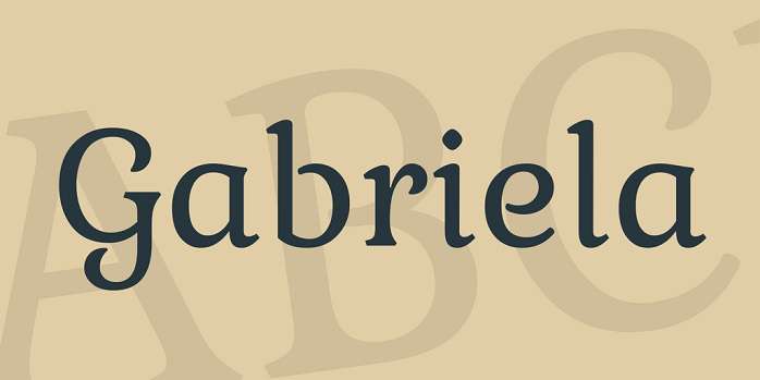 Gabriela Font - Dafont Free