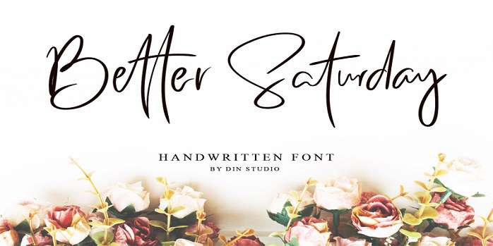 Better Saturday Font - Dafont Free