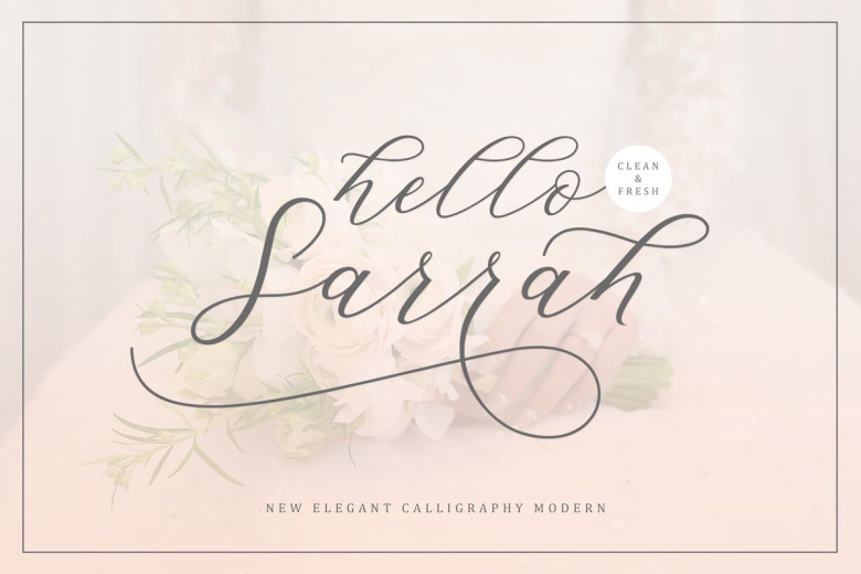 Hello Sarrah Script Font - Dafont Free