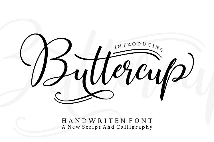 Buttercup Handwritten Font - Dafont Free