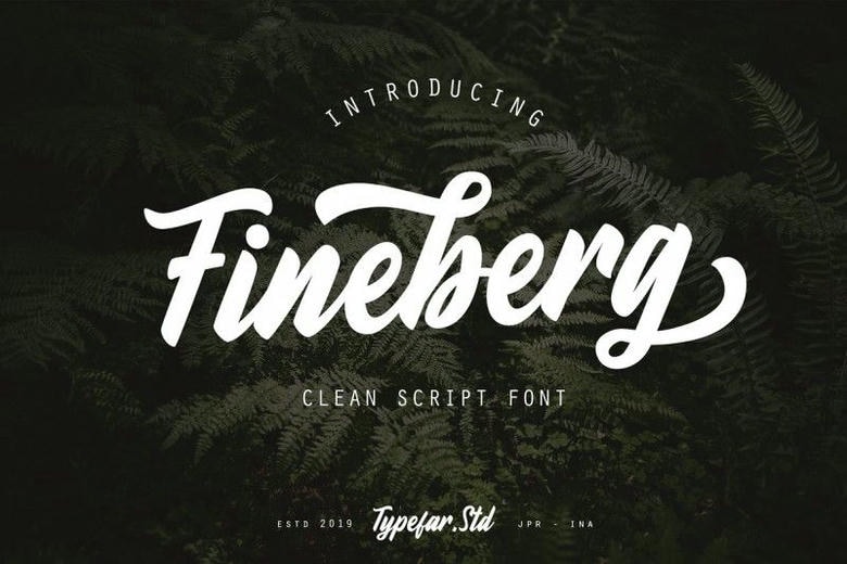 Fineberg Script Font - Dafont Free
