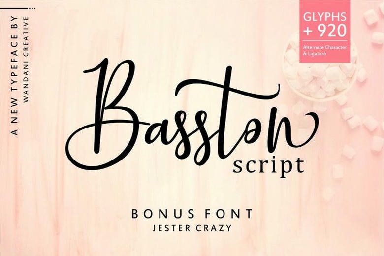 Basston Script Font Duo - Dafont Free