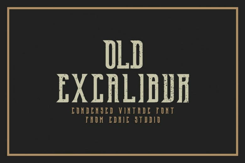 Old Excalibur Typeface - Dafont Free