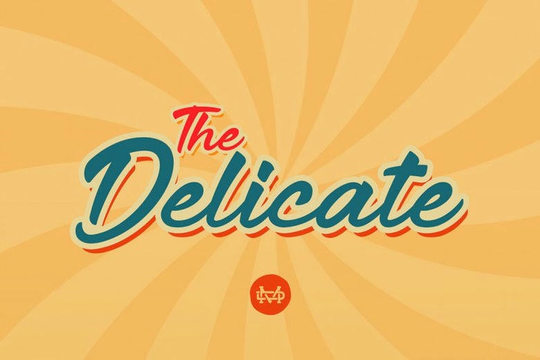 The Delicate Script Font - Dafont Free