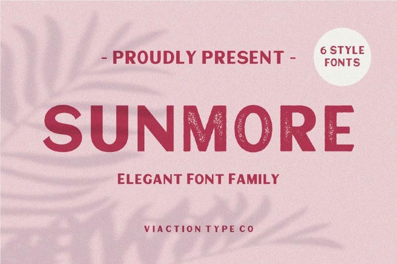 Sunmore Font Family - Dafont Free
