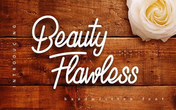 Flow Less Fount Beauty Flawless Font - Dafont Free