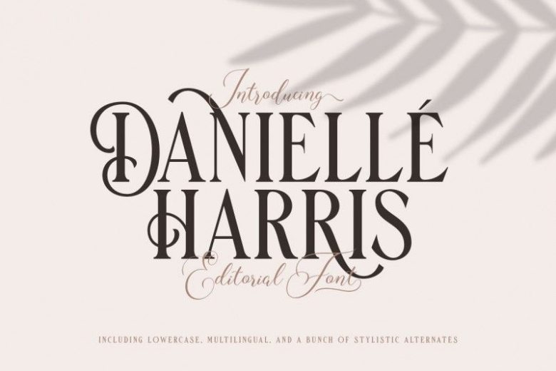 Danielle Harris Display Font - Dafont Free