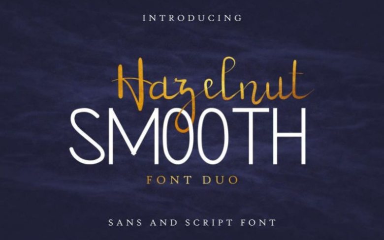 Hazelnut Smooth Handwritten Font - Dafont Free