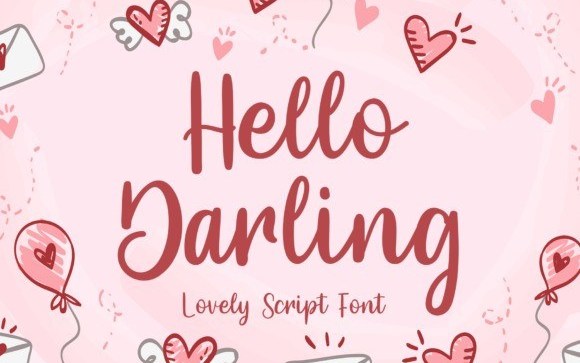 Hello Darling Script Font - Dafont Free