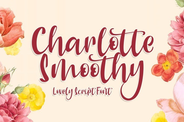 Charlotte Smoothy Script Font - Dafont Free