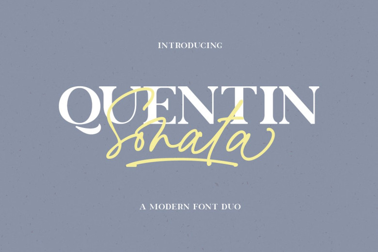 Quentin Sonata Font - Dafont Free