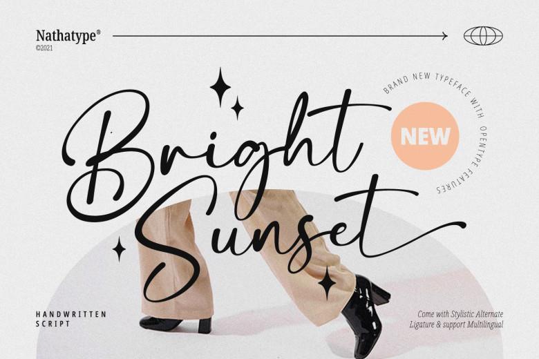 Bright Sunset Font - Dafont Free