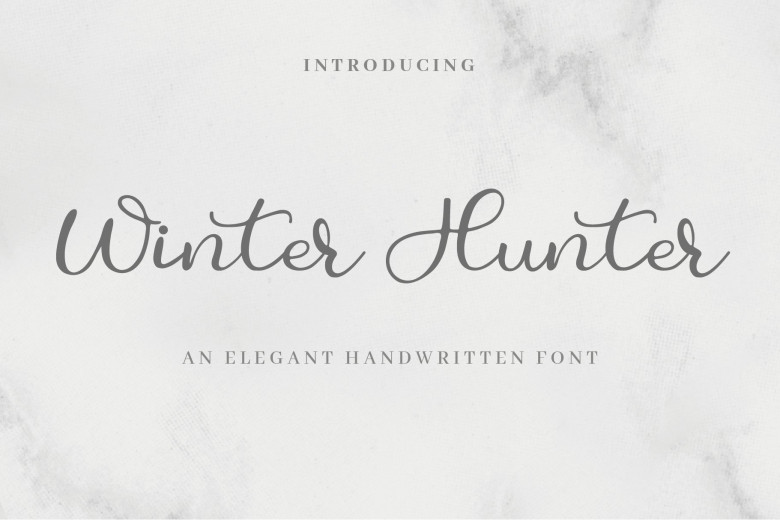 Hunter Handwritten Winter Hunter Font - Dafont Free