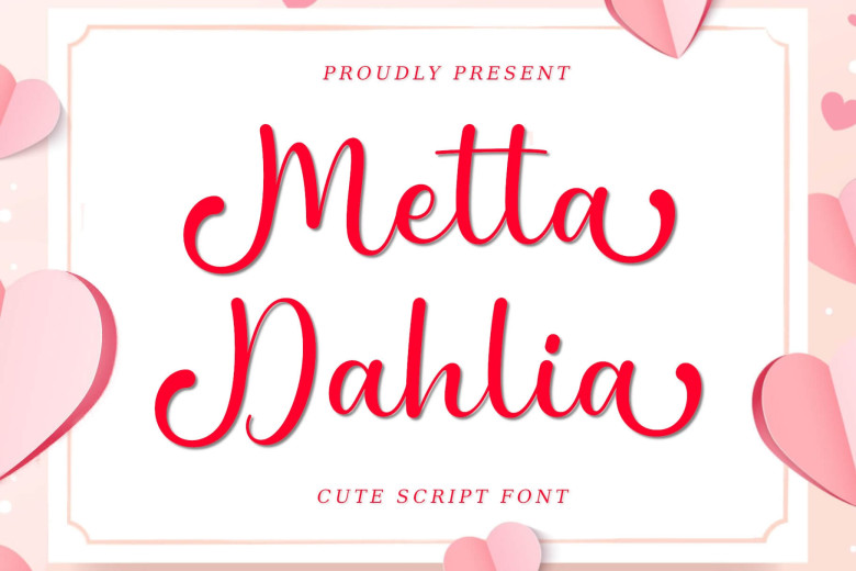 Metta Dahlia Font - Dafont Free