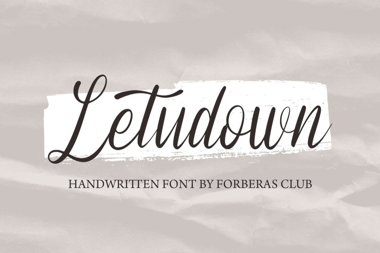 Letudown Font - Dafont Free