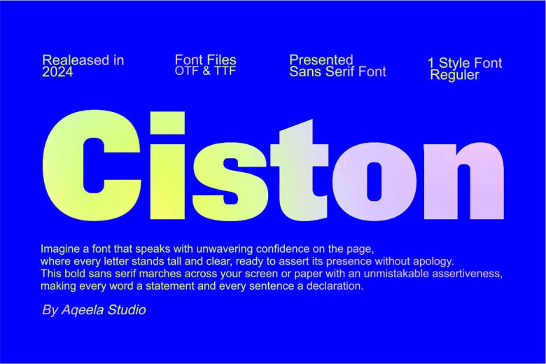 Ciston Font - Dafont Free