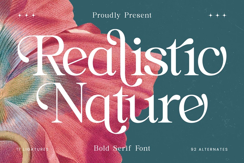 Basic Font Design Realistic Nature Font - Dafont Free