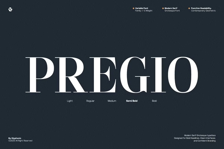 GC Pregio Font - Dafont Free