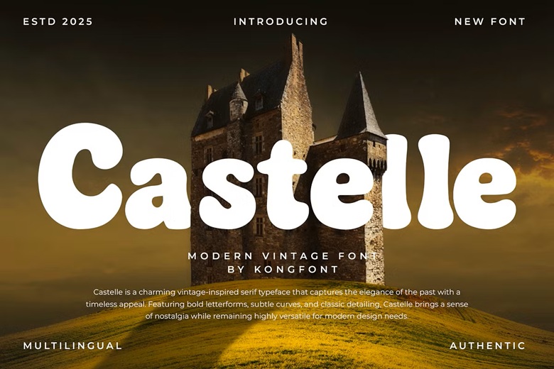 Castelle Font - Dafont Free