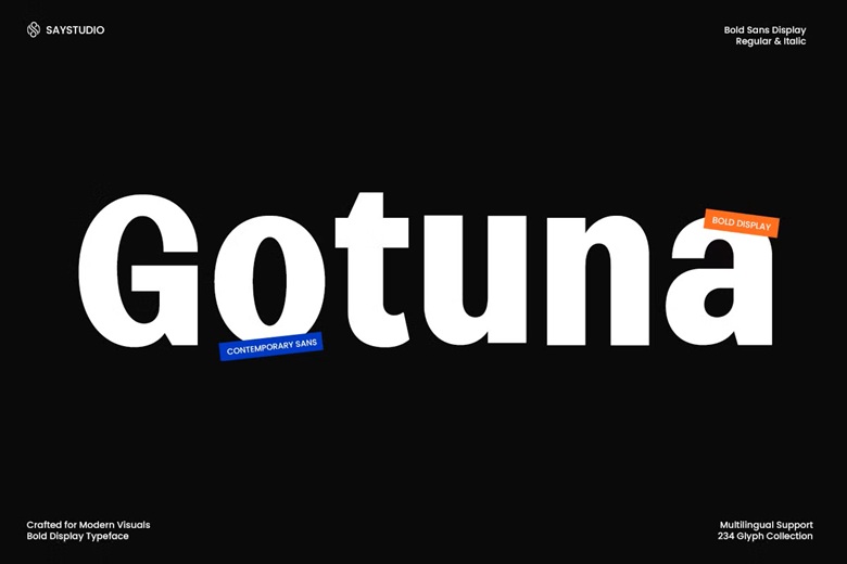 Gotuna Font - Dafont Free