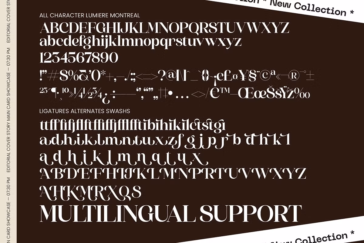 Lumiere Montreal Font-3