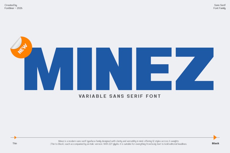 Basic Font Design Minez Font - Dafont Free